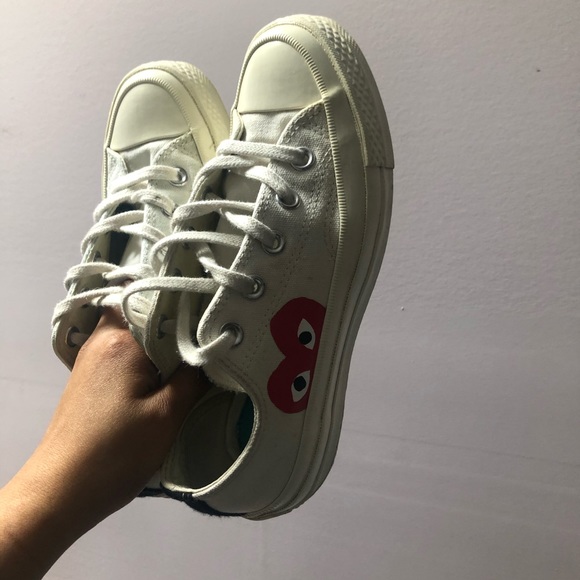 Comme des Garçons Play Converse  Heart Chuck 70 - Picture 3 of 6